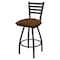 Holland Bar Stool Co 30" Swivel Bar Stool, Pewter Finish, Canter Thatch Seat X410 - alternate 1